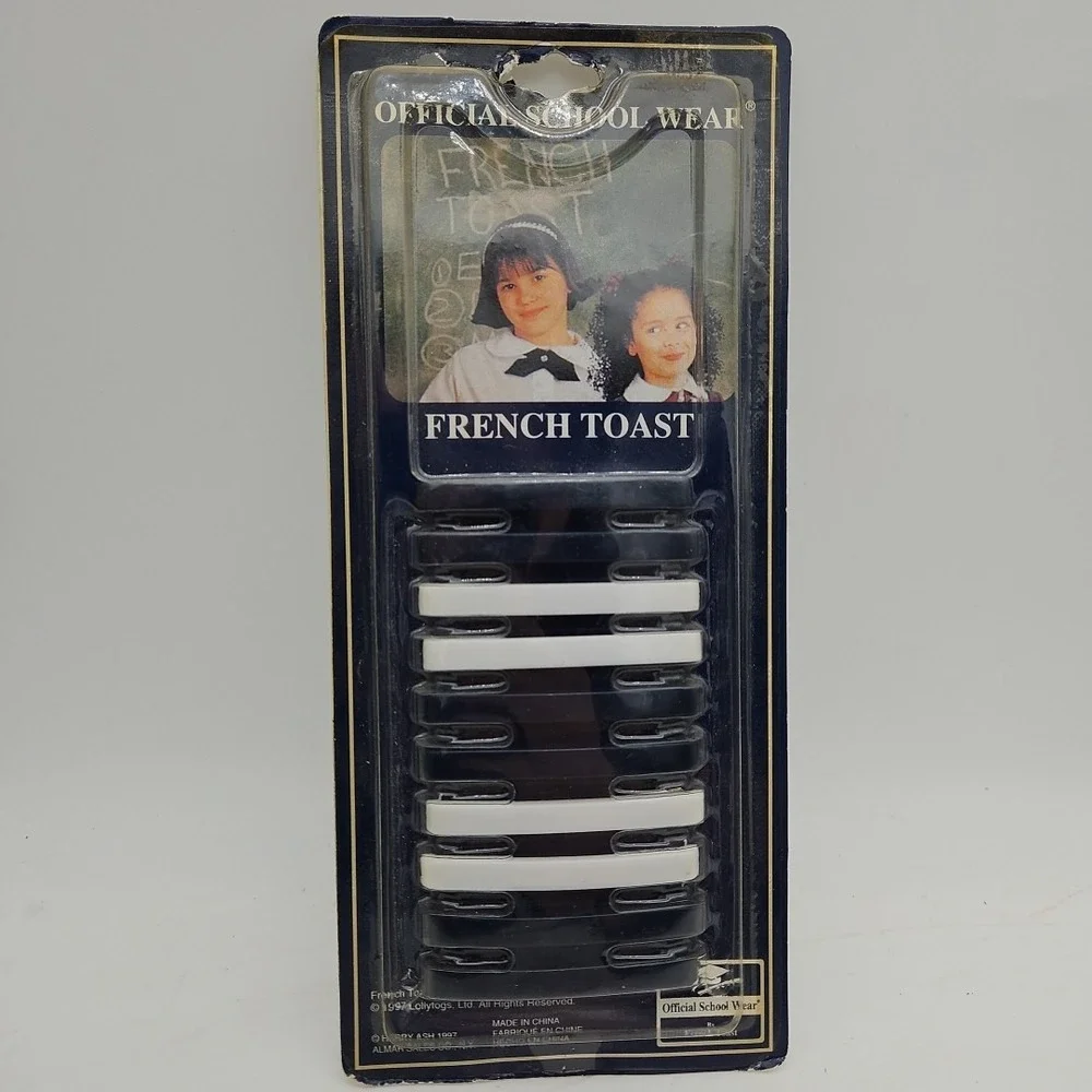 Vintage French Toast Official School Wear Hair Clips Brand New NOS Deadstock 90s